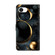 iPhone 16e / 17e Crystal-Like Painted Vegan Leather Phone Case - Luxury Gold Circles