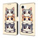 iPhone 16e / 17e Crystal-Like Painted Vegan Leather Phone Case - Stacking Cats