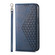 iPhone 16e / 17e Cubic Grid Calf Texture Magnetic Leather Phone Case - Blue