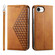 iPhone 16e / 17e Cubic Grid Calf Texture Magnetic Leather Phone Case - Yellow