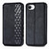 iPhone 16e / 17e Cubic Grid Pressed Magnetic Leather Phone Case - Black