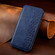 iPhone 16e / 17e Cubic Grid Pressed Magnetic Leather Phone Case - Blue