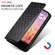 iPhone 16e / 17e Cubic Grid Texture Flip Leather Phone Case - Black