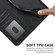 iPhone 16e / 17e Cubic Skin Feel Flip Leather Phone Case - Black
