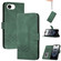 iPhone 16e / 17e Cubic Skin Feel Flip Leather Phone Case - Green