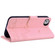 iPhone 16e / 17e Cute Cat Embossed Leather Phone Case - Pink