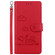 iPhone 16e / 17e Cute Cats RFID Leather Phone Case - Red
