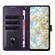iPhone 16e / 17e Daisy Embossed Leather Phone Case - Dark Purple