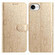 iPhone 16e / 17e Daisy Embossed Leather Phone Case - Gold