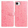 iPhone 16e / 17e Daisy Embossed Leather Phone Case - Pink