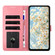 iPhone 16e / 17e Daisy Embossed Leather Phone Case - Pink