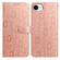 iPhone 16e / 17e Daisy Embossed Leather Phone Case - Rose Gold