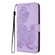 iPhone 16e / 17e Datura Flower Embossed Flip Leather Phone Case - Purple