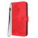 iPhone 16e / 17e Datura Flower Embossed Flip Leather Phone Case - Red