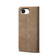 iPhone 16e / 17e Denim Texture Casual Style Horizontal Flip Leather Case - Khaki