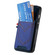 iPhone 16e / 17e Denim Texture Leather Skin Phone Case with Card Slot - Blue