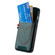 iPhone 16e / 17e Denim Texture Leather Skin Phone Case with Card Slot - Green