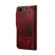 iPhone 16e / 17e Denior B01 Oil Wax Cowhide Magnetic Button Genuine Leather Case - Red
