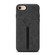 iPhone 16e / 17e Denior D07 DV Elastic Card Slot PU Back Cover Phone Case - Black