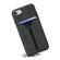 iPhone 16e / 17e Denior D07 DV Elastic Card Slot PU Back Cover Phone Case - Black