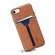 iPhone 16e / 17e Denior D07 DV Elastic Card Slot PU Back Cover Phone Case - Brown