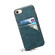 iPhone 16e / 17e Denior D09 PU Dual Card Slot Back Cover Phone Case - Blue