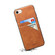 iPhone 16e / 17e Denior D09 PU Dual Card Slot Back Cover Phone Case - Brown
