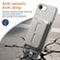 iPhone 16e / 17e Detachable Magnetic Card Bag Phone Case with Finger Ring Grip & Anti-loss Rope - Gray