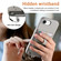 iPhone 16e / 17e Detachable Magnetic Card Bag Phone Case with Finger Ring Grip & Anti-loss Rope - Gray