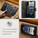 iPhone 16e / 17e DG.MING Crazy Horse Texture Detachable Magnetic Leather Phone Case - Black