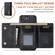 iPhone 16e / 17e DG.MING M1 Series 3-Fold Multi Card Wallet Leather Phone Case - Black