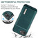 iPhone 16e / 17e DG.MING M1 Series 3-Fold Multi Card Wallet Leather Phone Case - Green