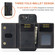 iPhone 16e / 17e DG.MING M2 Series 3-Fold Card Bag Wallet Leather Phone Case - Black