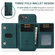 iPhone 16e / 17e DG.MING M2 Series 3-Fold Card Bag Wallet Leather Phone Case - Green