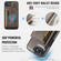 iPhone 16e / 17e DG.MING M5 Series Zip RFID Multi Card Detachable Leather Phone Case - Coffee