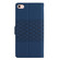 iPhone 16e / 17e Diamond Embossed Skin Feel Leather Phone Case - Dark Blue