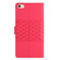 iPhone 16e / 17e Diamond Embossed Skin Feel Leather Phone Case - Red