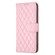 iPhone 16e / 17e Diamond Lattice Wallet Flip Leather Phone Case - Pink