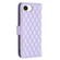 iPhone 16e / 17e Diamond Lattice Wallet Flip Leather Phone Case - Purple