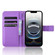 iPhone 16e / 17e Diamond Texture Leather Phone Case - Purple
