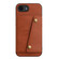 iPhone 16e / 17e Double Buckle Card Slots PU + TPU Phone Case - Brown