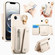 iPhone 16e / 17e Dream Wallet D Buckle Leather Back Cover Phone Case - Beige