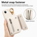 iPhone 16e / 17e Dream Wallet D Buckle Leather Back Cover Phone Case - Beige