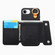 iPhone 16e / 17e Dream Wallet D Buckle Leather Back Cover Phone Case - Black