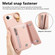 iPhone 16e / 17e Dream Wallet D Buckle Leather Back Cover Phone Case - Pink