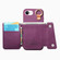 iPhone 16e / 17e Dream Wallet D Buckle Leather Back Cover Phone Case - Purple