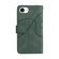 iPhone 16e / 17e Dual-color 9 Card Slots Zipper Wallet Leather Phone Case - Green