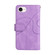 iPhone 16e / 17e Dual-color 9 Card Slots Zipper Wallet Leather Phone Case - Purple
