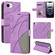 iPhone 16e / 17e Dual-color Splicing Flip Leather Phone Case - Purple
