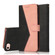 iPhone 16e / 17e Dual-color Stitching Leather Phone Case - Black Rose Gold